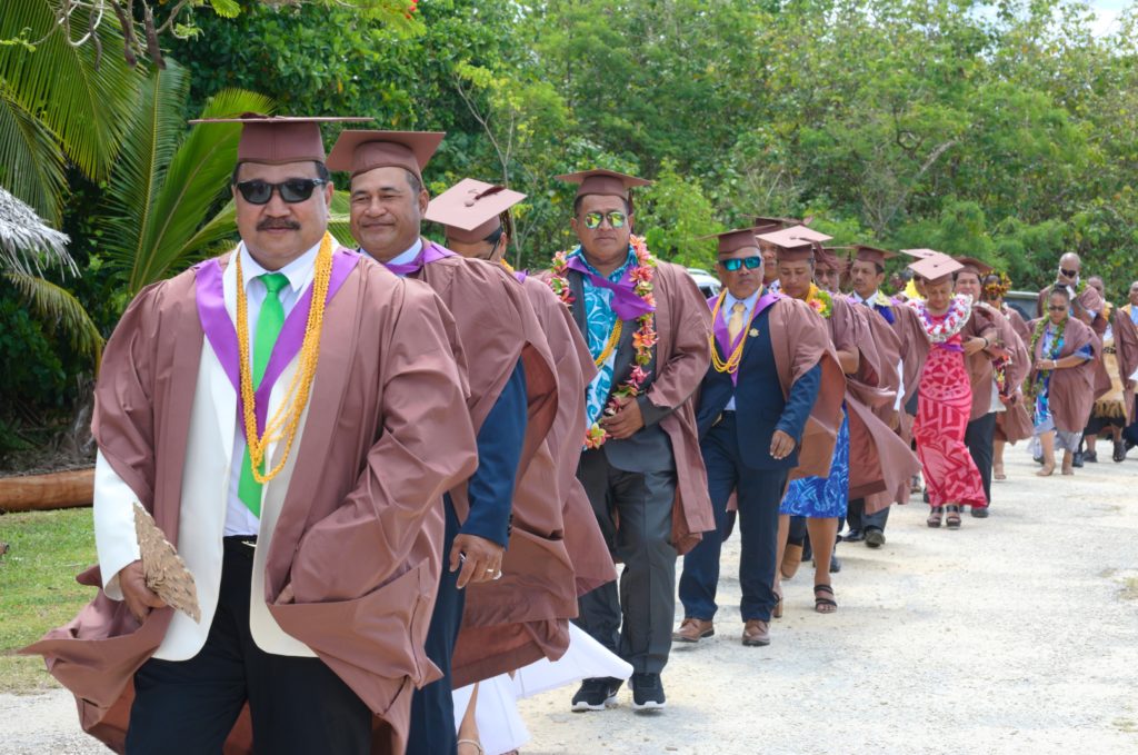 Graduates at the Niue Graduation ceremony