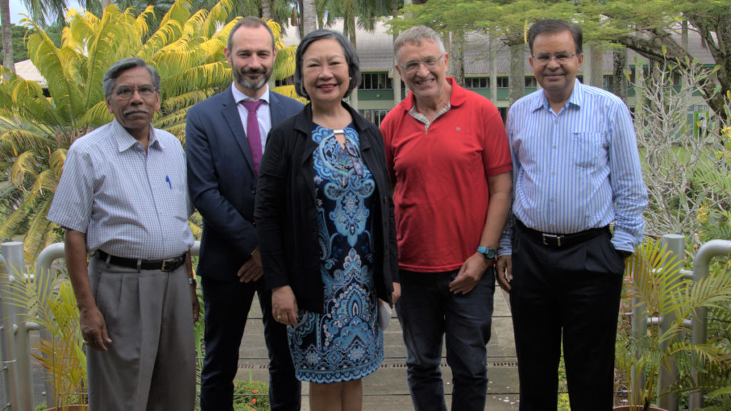 (L-R) Professor Surendra Prasad Mr Javier Romero Ms Jane Gerardo-Abaya Professor Maurizio Cirrincione and Professor Sushil Kumar