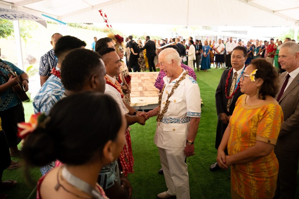 His Majesty King Charles III meets USP students following the fellowship announcement.