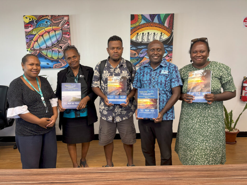 Noella (far right) with staff of the USP Solomon Islands Campus