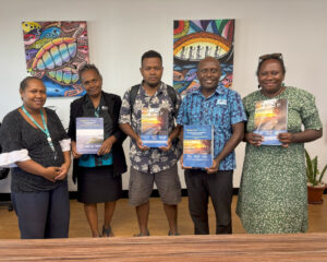 Noella (far right) with staff of the USP Solomon Islands Campus