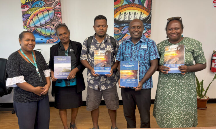 Noella (far right) with staff of the USP Solomon Islands Campus